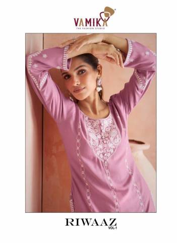 RIWAAZ VOL-1 BY VAMIKA HEAVY REYON SALWAR KAMEEZ WHOLESALER IN SURAT